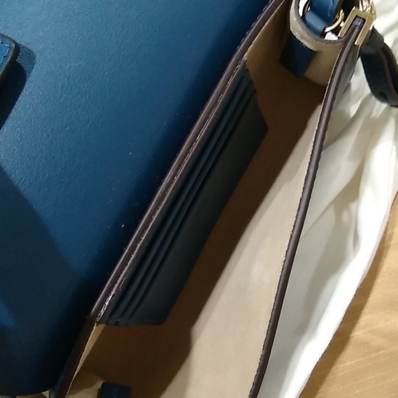 NEW Chloé Faye Wallet On Chain-Majolica Blue - Picture 4 of 8